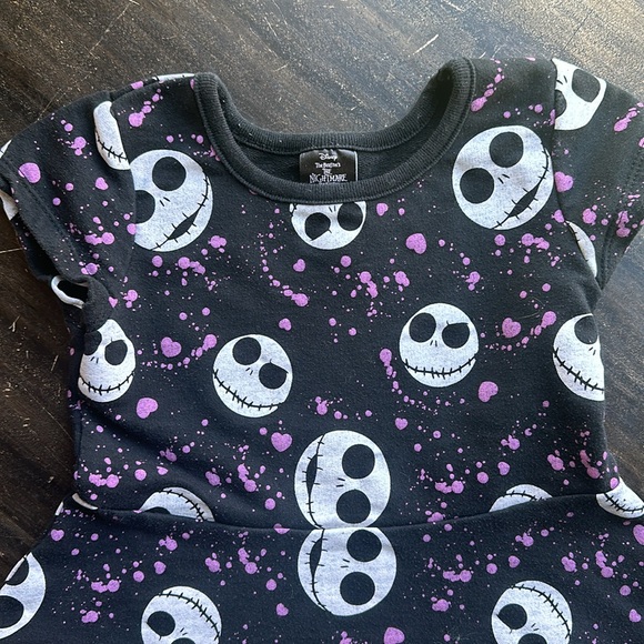 Disney Nightmare Before Christmas Jack Skellington Toddler Girls Skater Dress 4T - Picture 2 of 6
